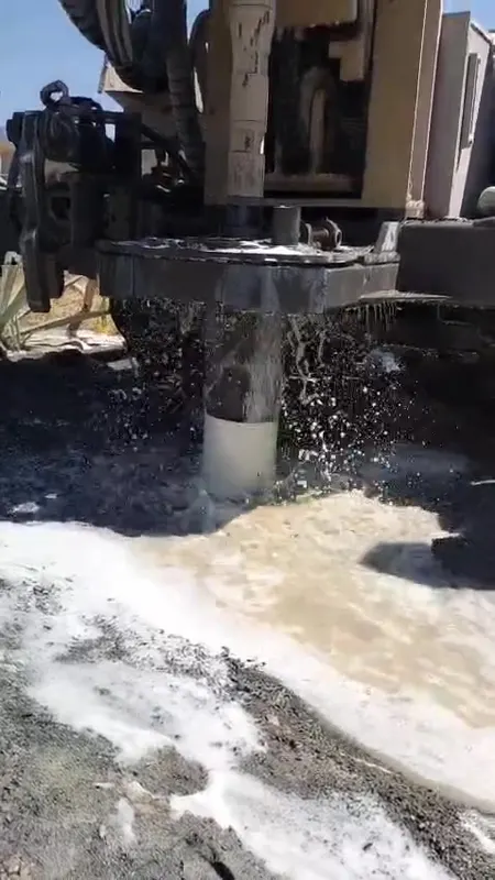 Perforación de pozo con salida de agua en Oaxaca